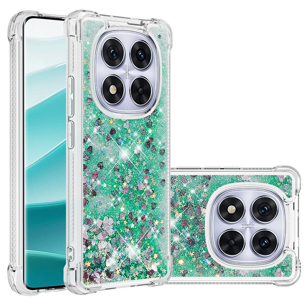 For Xiaomi Poco X7 5G / Xiaomi Redmi Note 14 Pro 5G TPU Case Glitter Quicksand Shockproof Phone Back Cover