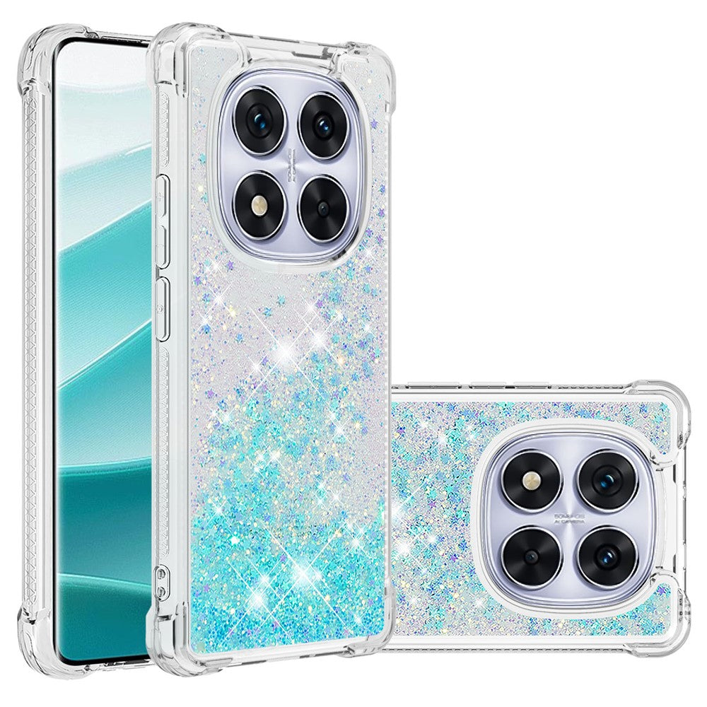 For Xiaomi Poco X7 5G / Xiaomi Redmi Note 14 Pro 5G TPU Case Glitter Quicksand Shockproof Phone Back Cover