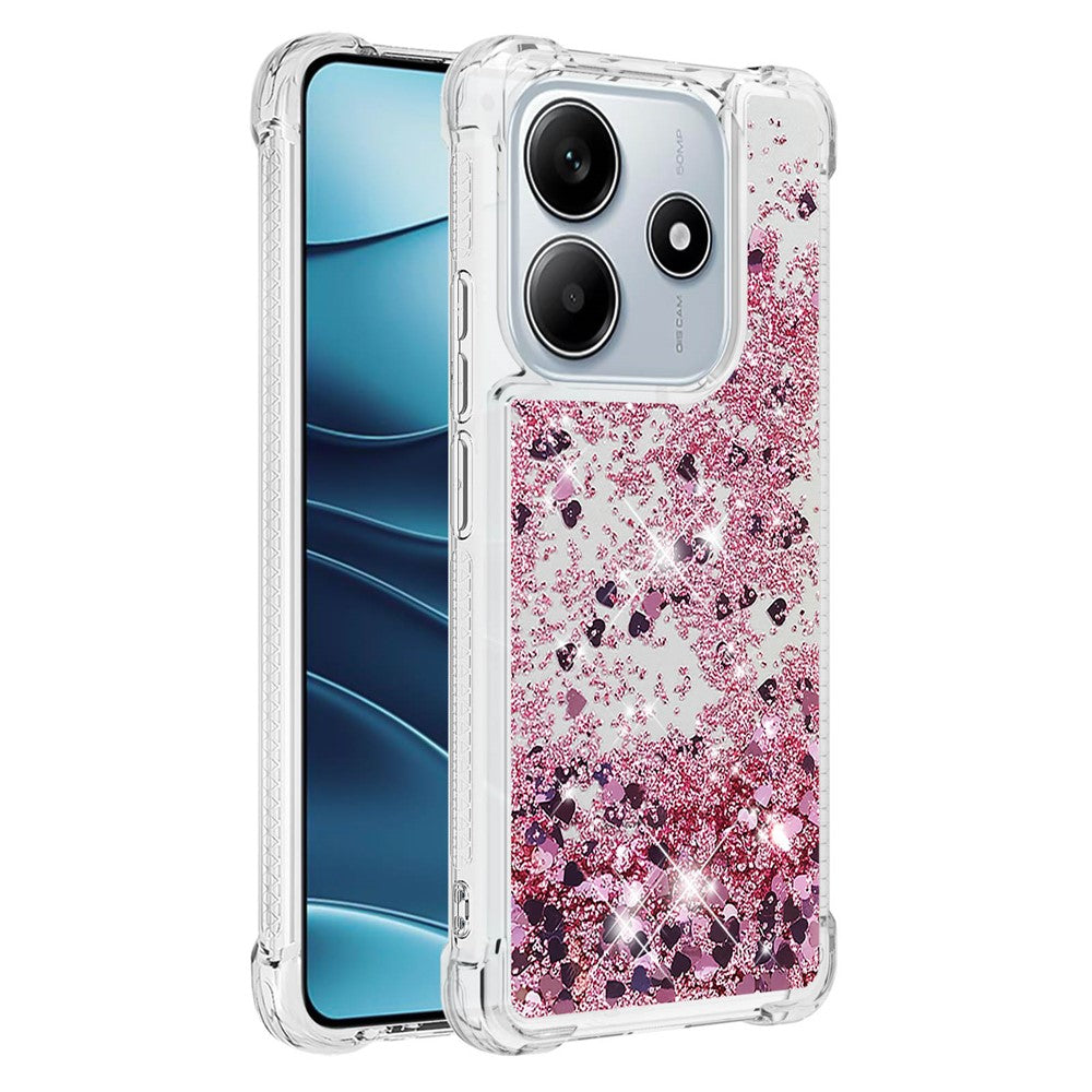 For Xiaomi Redmi Note 14 5G TPU Case Glitter Quicksand Shockproof Phone Back Cover