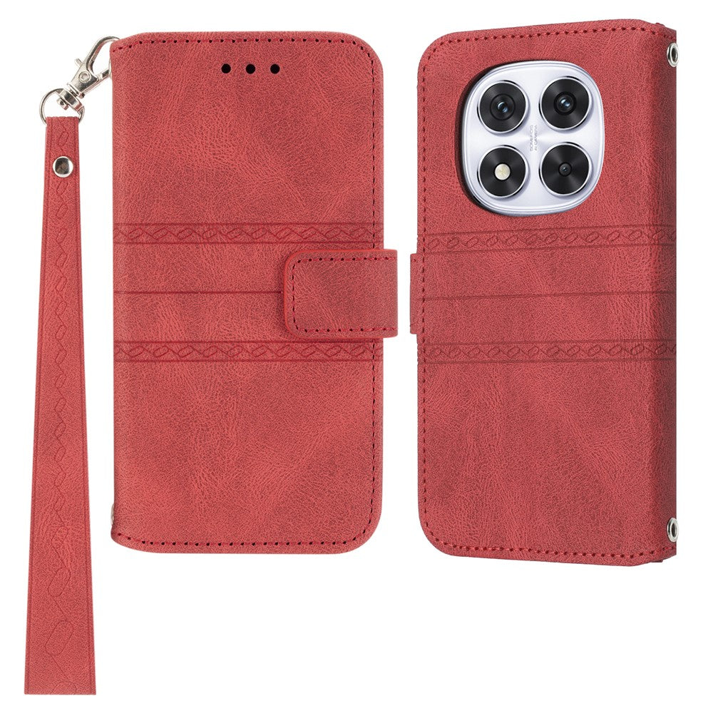 For Xiaomi Redmi Note 14 Pro 4G Case Wallet Skin-Touch Leather Imprinted Phone Cover
