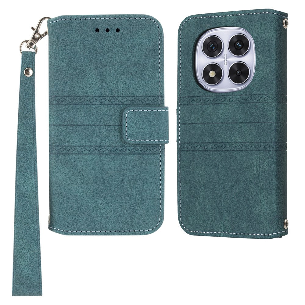 For Xiaomi Redmi Note 14 Pro 4G Case Wallet Skin-Touch Leather Imprinted Phone Cover
