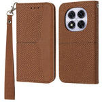 For Xiaomi Redmi Note 14 Pro 4G Case Woven Texture PU Leather Wallet Phone Cover