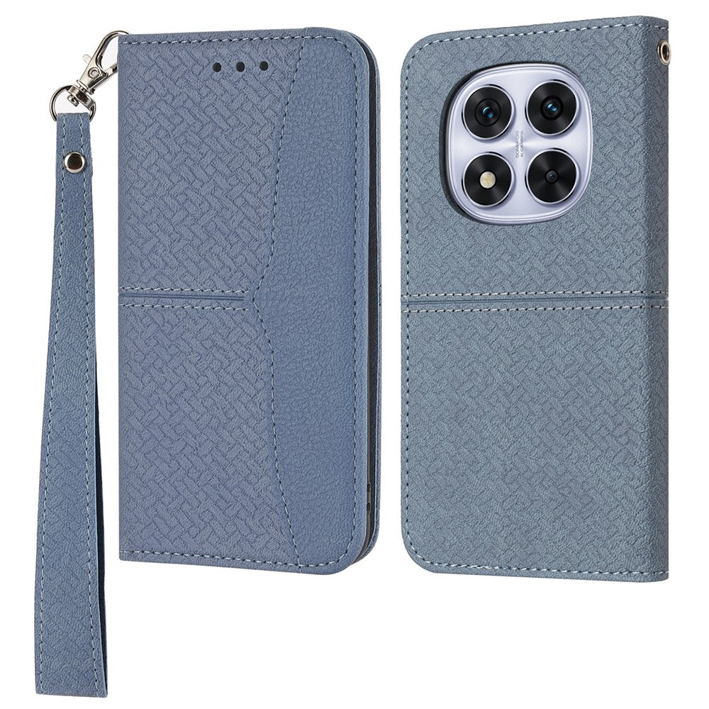For Xiaomi Redmi Note 14 Pro 4G Case Woven Texture PU Leather Wallet Phone Cover