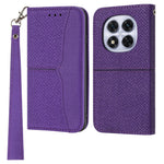 For Xiaomi Redmi Note 14 Pro 4G Case Woven Texture PU Leather Wallet Phone Cover