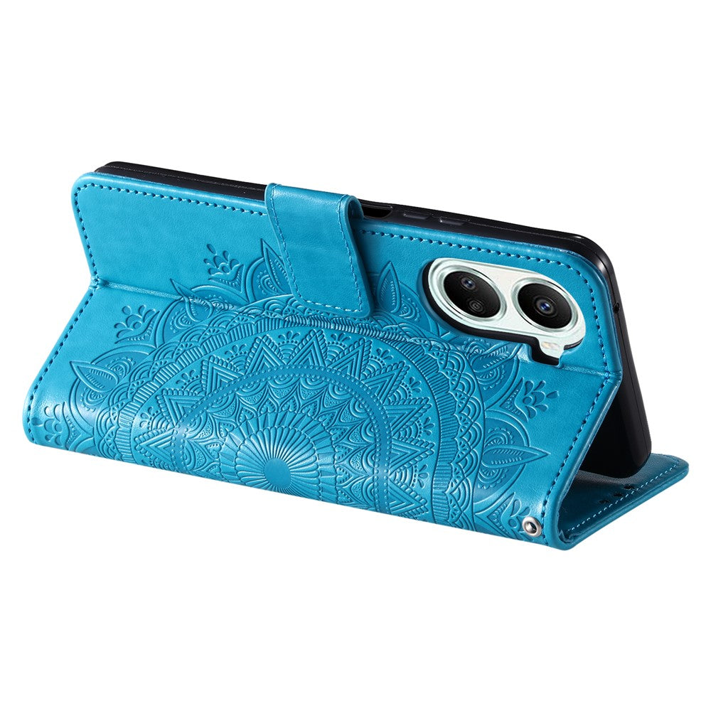 For Xiaomi Poco X7 Pro 5G Stand Case Imprinted Totem PU Leather Wallet Phone Cover