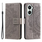 For Xiaomi Poco X7 Pro 5G Stand Case Imprinted Totem PU Leather Wallet Phone Cover