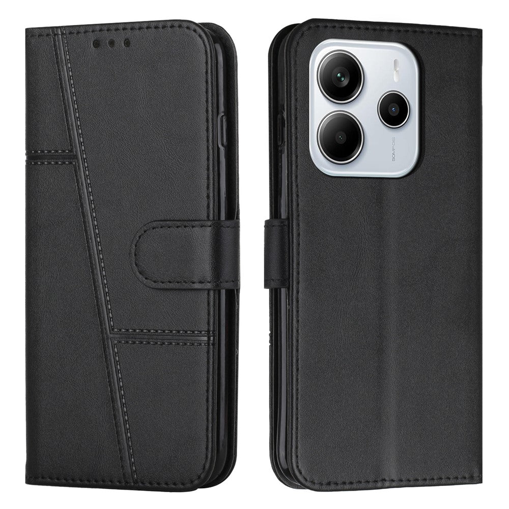 For Xiaomi Redmi Note 14 4G (163.25mm) Case Leather Stand Protective Phone Cover