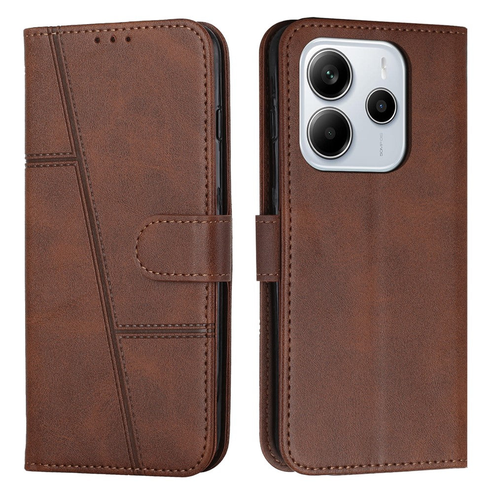 For Xiaomi Redmi Note 14 4G (163.25mm) Case Leather Stand Protective Phone Cover