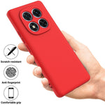 Xiaomi Poco X7 5G-skal med flytande silikon och bakstycke med handrem