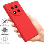 For Honor Magic7 Lite 5G / X9c 5G / X60 Pro 5G Case Liquid Silicone Phone Back Cover with Hand Strap