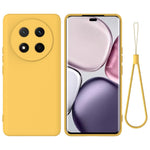 For Honor Magic7 Lite 5G / X9c 5G / X60 Pro 5G Case Liquid Silicone Phone Back Cover with Hand Strap
