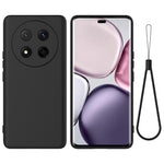 For Honor Magic7 Lite 5G / X9c 5G / X60 Pro 5G Case Liquid Silicone Phone Back Cover with Hand Strap