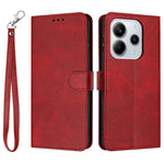For Xiaomi Redmi Note 14 4G (163.25mm) Case Flip Stand PU Leather Wallet Phone Cover Calf Texture