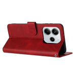 For Xiaomi Redmi Note 14 4G (163.25mm) Case Flip Stand PU Leather Wallet Phone Cover Calf Texture