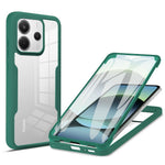Xiaomi Redmi Note 14 4G (163,25 mm) skal akryl + genomskinligt TPU-skal med PET-skärmfilm