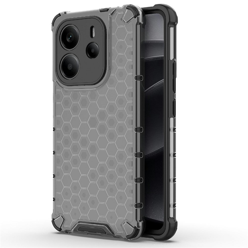 For Xiaomi Redmi Note 14 4G (163.25mm) Case PC + TPU Phone Cover Honeycomb Shape