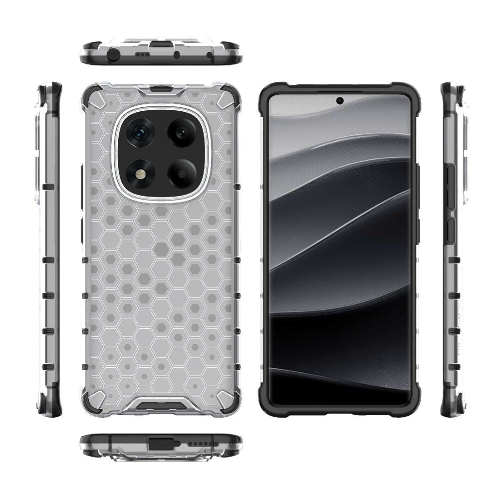For Xiaomi Redmi Note 14 Pro 4G Case PC + TPU Phone Cover Honeycomb Shape