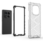 For Xiaomi Redmi Note 14 Pro 4G Case PC + TPU Phone Cover Honeycomb Shape
