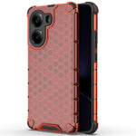 For Xiaomi Poco X7 Pro 5G  /  Redmi Turbo 4 5G Case PC + TPU Phone Cover Honeycomb Shape