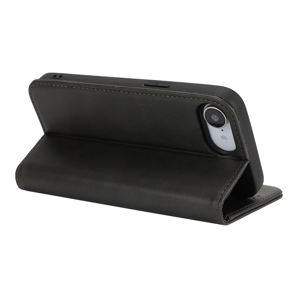 For iPhone 17th / 16th Case PU Leather Calf Textured Magnetic Closing Smart Phone Cover