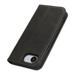 For iPhone 17th / 16th Case PU Leather Calf Textured Magnetic Closing Smart Phone Cover