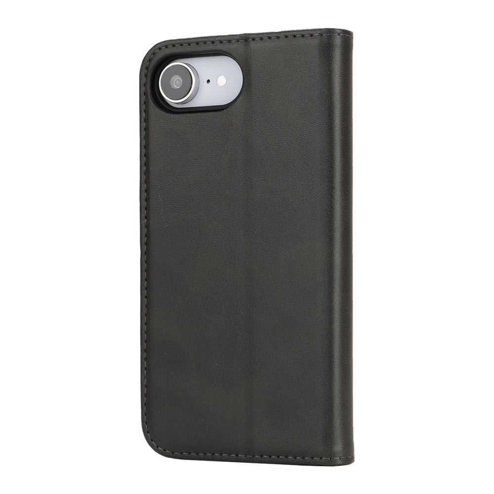For iPhone 17th / 16th Case PU Leather Calf Textured Magnetic Closing Smart Phone Cover