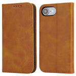 For iPhone 17th / 16th Case PU Leather Calf Textured Magnetic Closing Smart Phone Cover