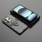 For Xiaomi Redmi Note 14 4G (163.25mm) Case PC + TPU Protective Phone Cover with Ring Kickstand