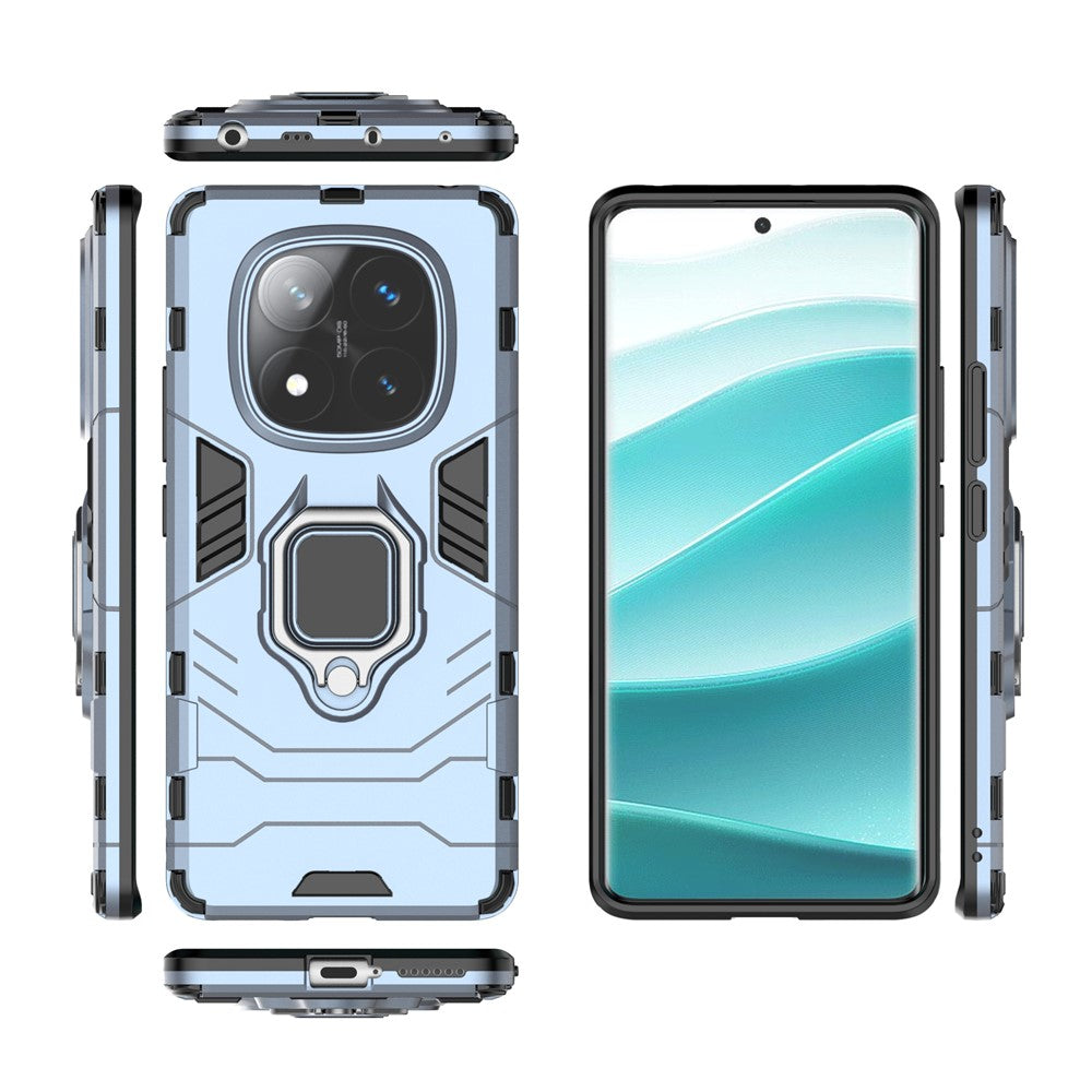 For Xiaomi Redmi Note 14 Pro 4G Case PC + TPU Protective Phone Cover with Ring Kickstand