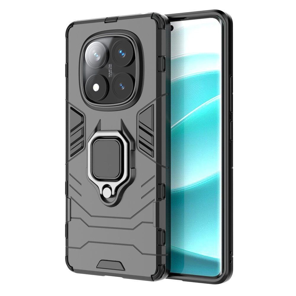 For Xiaomi Redmi Note 14 Pro 4G Case PC + TPU Protective Phone Cover with Ring Kickstand
