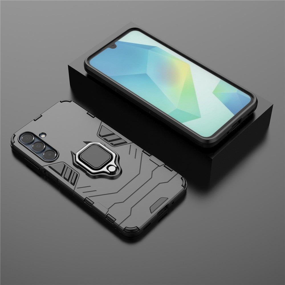 Til Samsung Galaxy A16 5G / 4G Cover PC + TPU Beskyttende Telefoncover med Ringstativ