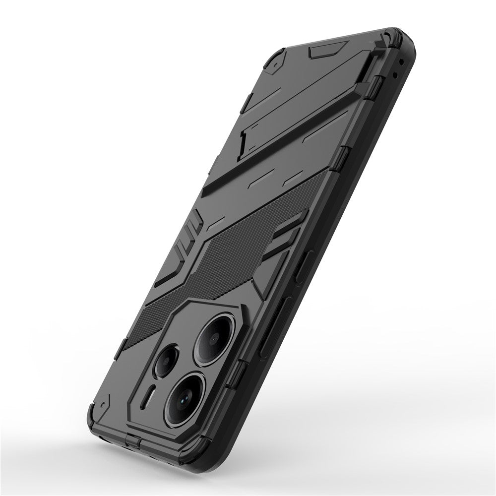 For Xiaomi Redmi Note 14 4G (163.25mm) Case PC + TPU Shockproof Phone Cover with Kickstand