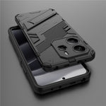 For Xiaomi Redmi Note 14 4G (163.25mm) Case PC + TPU Shockproof Phone Cover with Kickstand