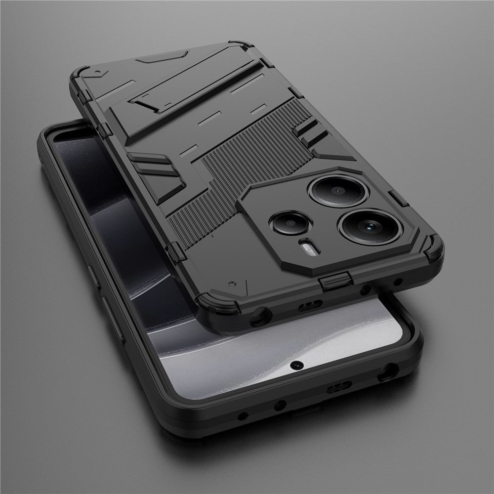 For Xiaomi Redmi Note 14 4G (163.25mm) Case PC + TPU Shockproof Phone Cover with Kickstand