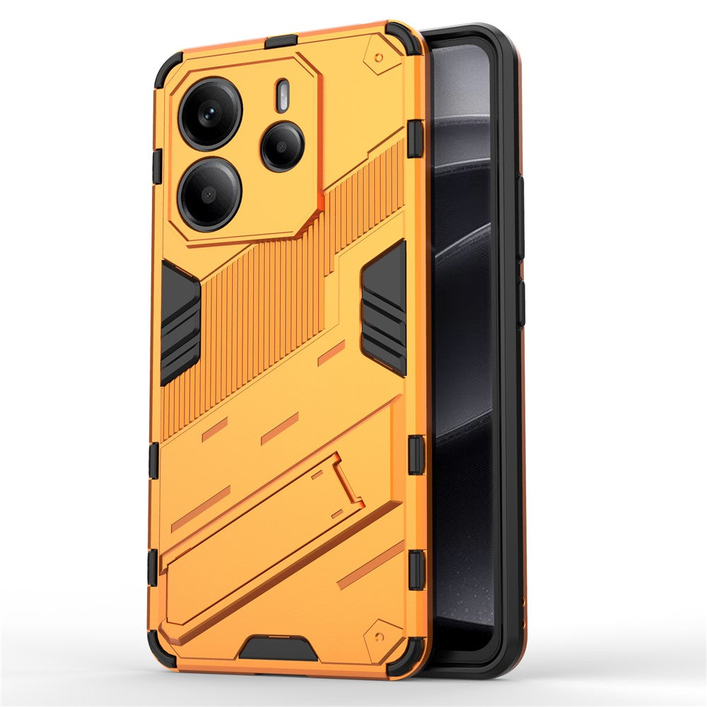For Xiaomi Redmi Note 14 4G (163.25mm) Case PC + TPU Shockproof Phone Cover with Kickstand