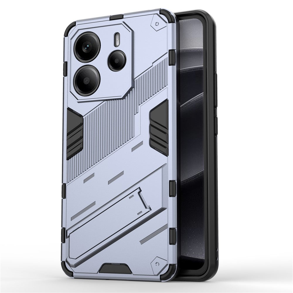 For Xiaomi Redmi Note 14 4G (163.25mm) Case PC + TPU Shockproof Phone Cover with Kickstand