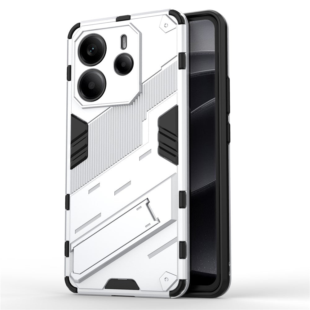 For Xiaomi Redmi Note 14 4G (163.25mm) Case PC + TPU Shockproof Phone Cover with Kickstand