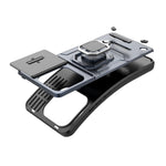 For Xiaomi Redmi Note 14 4G (163.25mm) Case PC + TPU Kickstand Phone Protector with Lens Cover