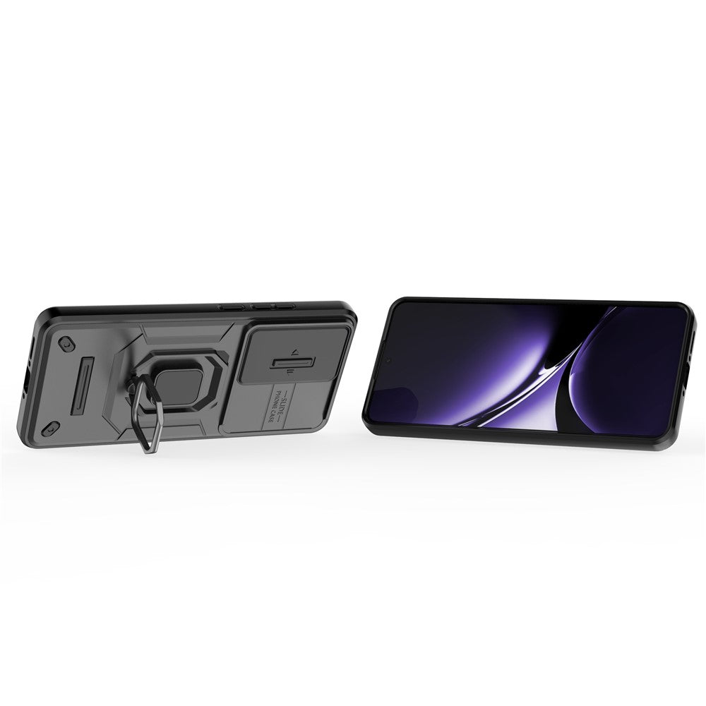 For Xiaomi Poco X7 Pro 5G  /  Redmi Turbo 4 5G Case PC + TPU Kickstand Phone Protector with Lens Cover