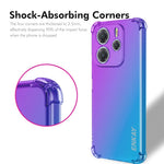 ENKAY For Xiaomi Redmi Note 14 5G Case Gradient Series Thickened Four Corner Anti-Drop TPU Phone Cover