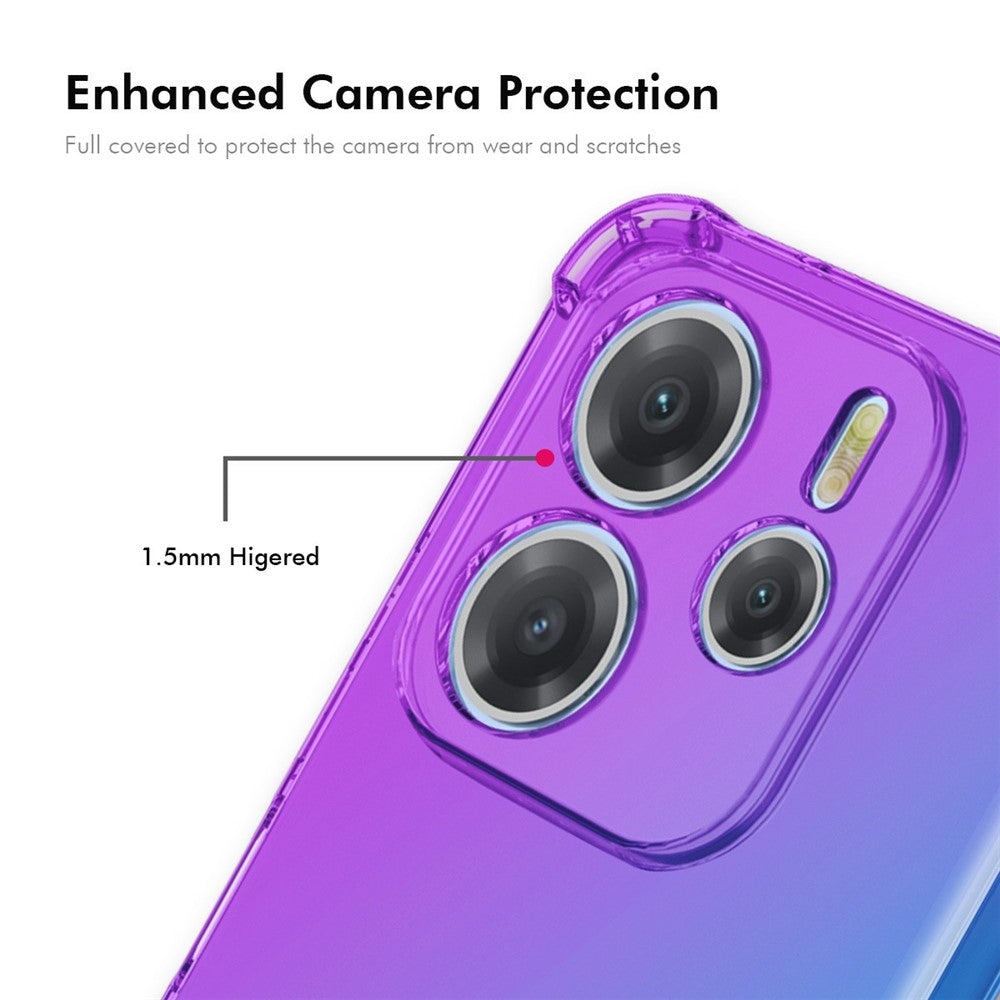ENKAY For Xiaomi Redmi Note 14 5G Case Gradient Series Thickened Four Corner Anti-Drop TPU Phone Cover