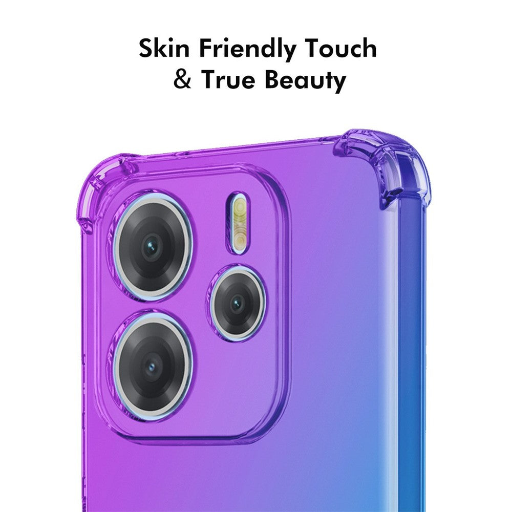 ENKAY For Xiaomi Redmi Note 14 5G Case Gradient Series Thickened Four Corner Anti-Drop TPU Phone Cover