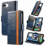 CASENEO For iPhone 17e / 16e Phone Cases  PU Leather Cover Stand with RFID Blocking Wallet