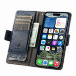 CASENEO For iPhone 17e / 16e Phone Cases  PU Leather Cover Stand with RFID Blocking Wallet
