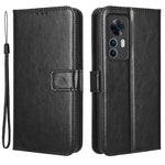 Xiaomi 12T 5G / 12T Pro 5G / Redmi K50 Ultra 5G mobilstativ Plånboksskyddsfodral Crazy Horse Texture PU-läderfodral
