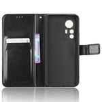 Xiaomi 12T 5G / 12T Pro 5G / Redmi K50 Ultra 5G mobilstativ Plånboksskyddsfodral Crazy Horse Texture PU-läderfodral
