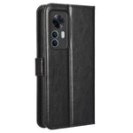 Xiaomi 12T 5G / 12T Pro 5G / Redmi K50 Ultra 5G mobilstativ Plånboksskyddsfodral Crazy Horse Texture PU-läderfodral