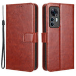 Xiaomi 12T 5G / 12T Pro 5G / Redmi K50 Ultra 5G mobilstativ Plånboksskyddsfodral Crazy Horse Texture PU-läderfodral