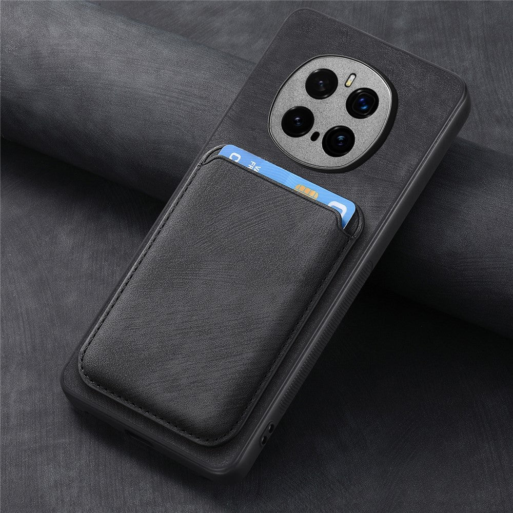 For Honor Magic7 Pro 5G Magnetic Case Leather Back Cover with Detachable Card Holder