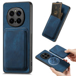 For Honor Magic7 Pro 5G Magnetic Case Leather Back Cover with Detachable Card Holder